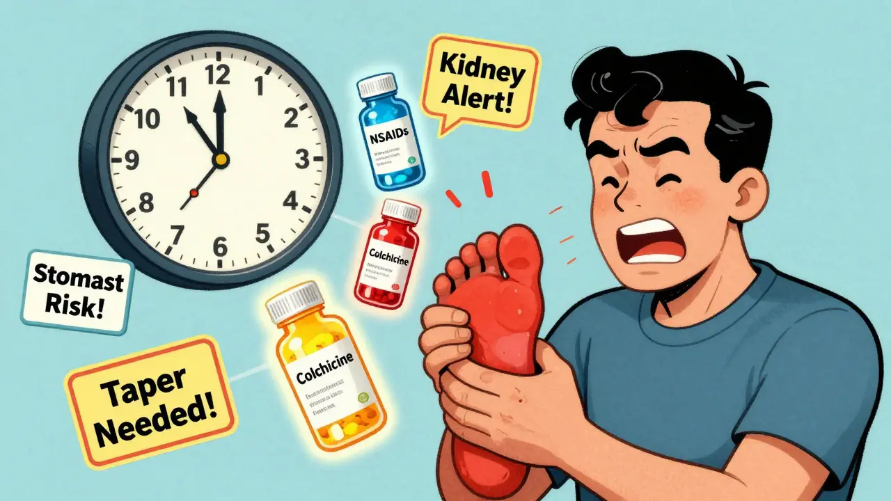 Gout Flares: Colchicine, NSAIDs, and Steroids Compared