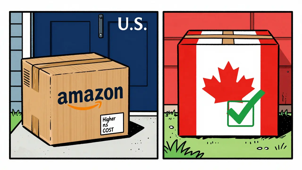 Comparison of fast US delivery vs cheap Canadian pharmacy shipping