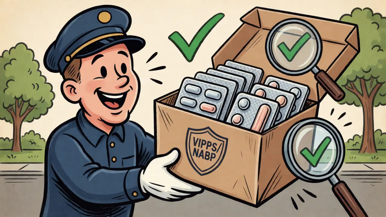 Safe delivery of verified medication package